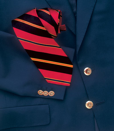 Ben Silver custom necktie and blazer buttons for The Albany Academy