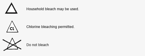 bleaching symbols