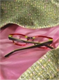 Multi-Layered Rectangular Frame in Red, Green, Black, and Orange