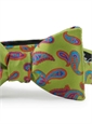 Printed Paisley Bowtie Lime