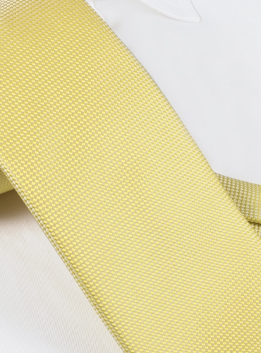 Silk Basketweave Tie In Sun