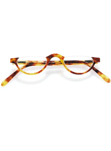 Semi Rimless Half Moon Reader In Paris Tortoise 5981