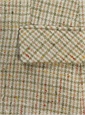 Cream, Green, Pink, and Yellow Check Silk Jacket