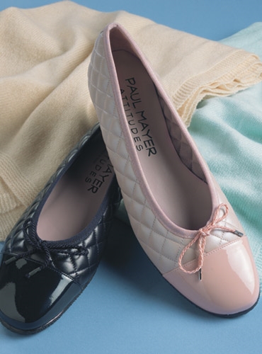 womens quilted flats