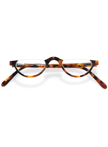 Semi Rimless Half Moon Reader In Tortoise 0020