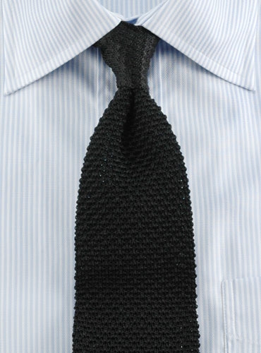 Black Knit Tie