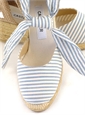 Blue Seersucker Espadrilles