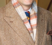 Polo Coat in Brown and Tan Irish Tweed