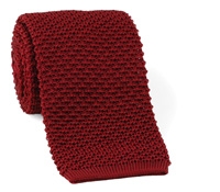 Classic Silk Knit Tie in Maroon