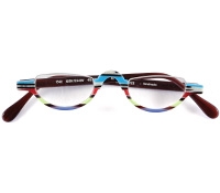 Half Oval Multi-Blue Frame