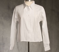 Pleated White Blouse