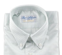 Boys Blue and Green Check Shirt