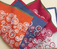 Bicycle Cotton Pocket Square