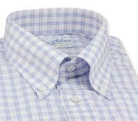 Bold Plaid Blue/Lilac Shirt