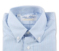 Boys Blue Pencil Stripe Shirt