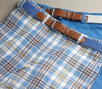 Madras Shorts Blue/Brown