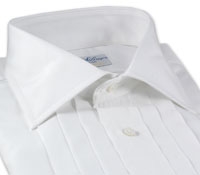 Egyptian Broadcloth Evening Shirt-White