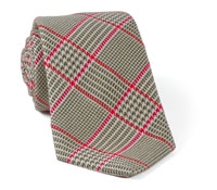 Wool Plaid Tie Sage
