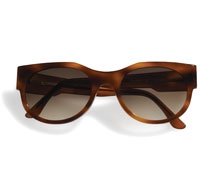 Round Square Top Amber Sunglasses