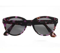 Bold Sunglasses in Purple and Brown