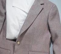 Pink/Teal Linen Jacket