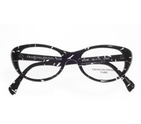 Black Frame with Clear Flecks