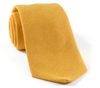 Wool/Silk Solid Tie Saffron