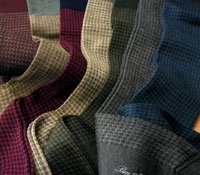 Wool Houndstooth Dress Sock
