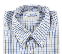 Boys Blue and Yellow Check Shirt