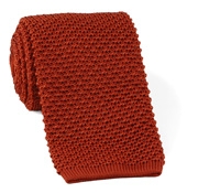 Classic Silk Knit Tie in Sienna
