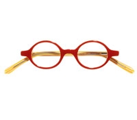Kids Round Frames in Red with Orange