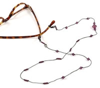 Purple Crystal Eyewear Chain