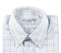 Boys Blue Tone Grid Shirt