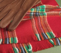 Drake's Cashmere Red Scarf