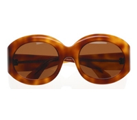Francois Pinton Large Amber Tortoiseshell Sunglasses