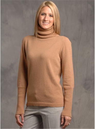 Camel Cashmere Turtleneck