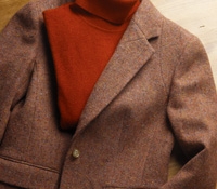 Brown and Pink Tweed Jacket