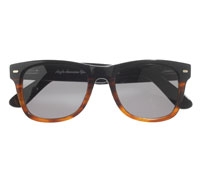 Classic Square Sunglasses in Black and Tan