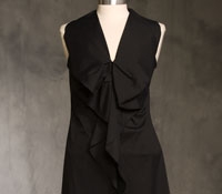 Black Ruffle Tunic