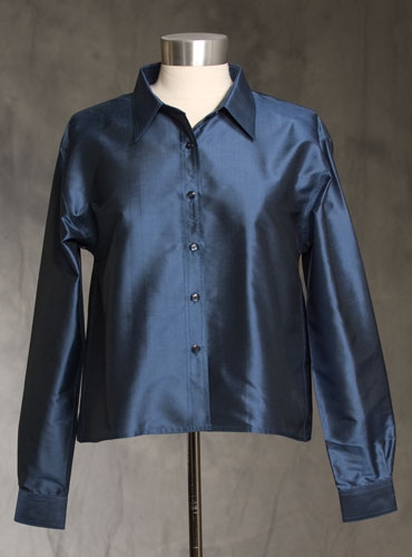 dark blue silk shirt mens