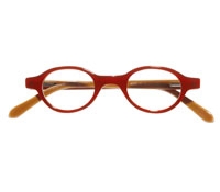 Kids Oval Frame in Red and Tan