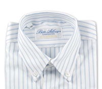 Boys Blue and White University Stripe Shirt