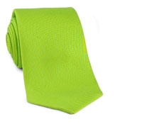 Tie Printed Solid Lime