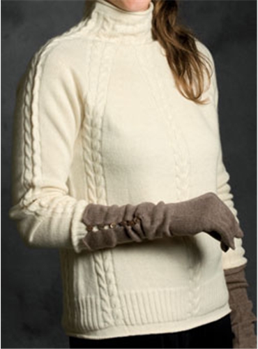 ivory mock turtleneck