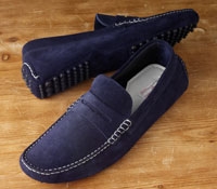 Driving Moccasins in Navy