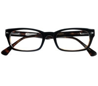 Rectangular Frame Black w/Tortoise