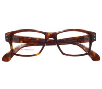Bold Rectangular Frame in Dark Tortoise