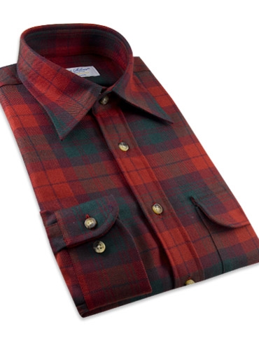 represent tartan wool overshirt