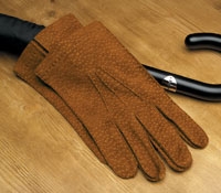Tobacco Leather Gloves For Men