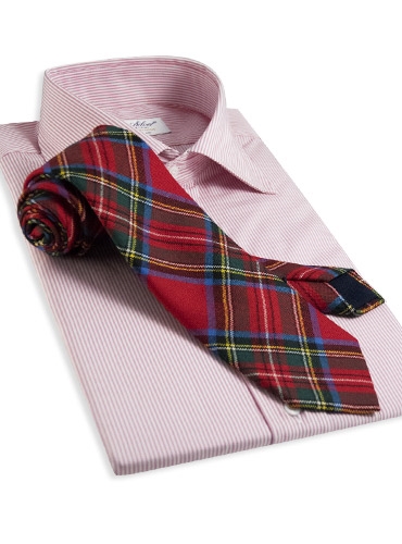 Wool Tartan Tie in Royal Stewart